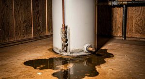 old, rusty water heater