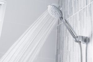 flowing shower